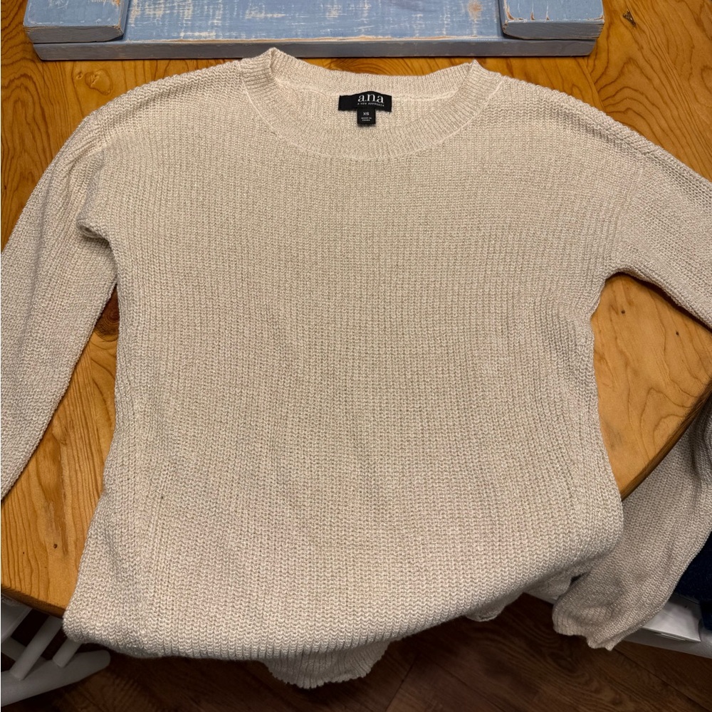 Sparkly Cream Color Sweater